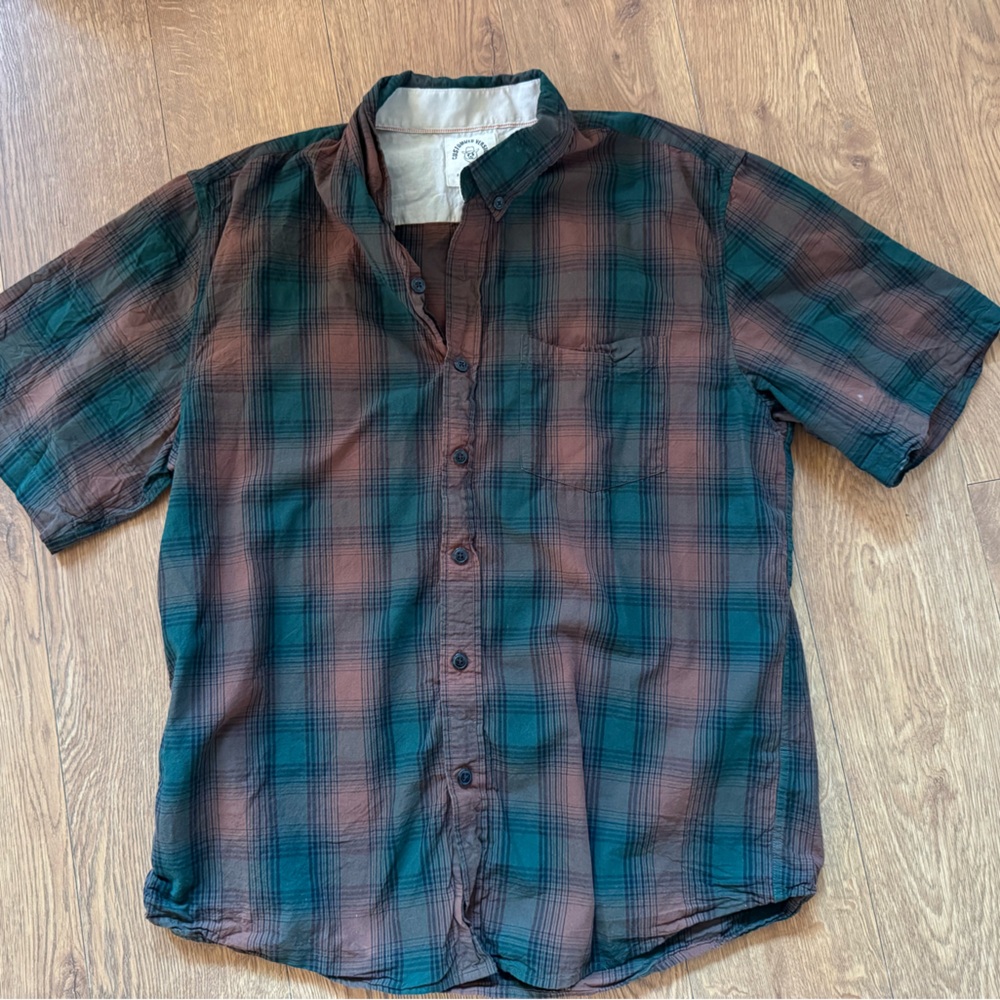 From Customized Version: Men's Plaid Button-Down Shirt